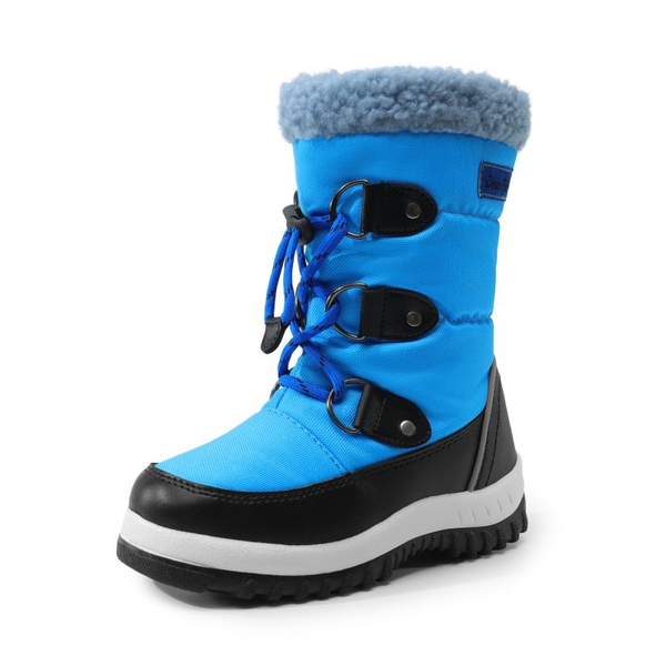 Kids Camouflage Slip Resistant Snow Boots - ROYAL BLUE -  0